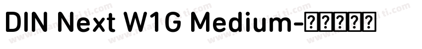 DIN Next W1G Medium字体转换